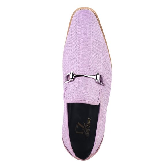 LIBERTYZENO Men\'s Silver Buckle Loafers Fashion Penny Party Wedding Slip-Ons main image 5